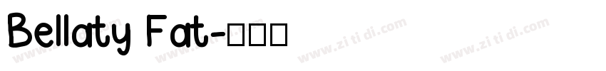 Bellaty Fat字体转换